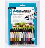 SO: Letraset Twin-Tip Aqua Markers (12 pack and FREE Blender)