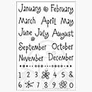 Clear Design - Whimsical Months