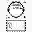 SO: Clear Design - Large Christmas Tags