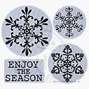 SO: Clings - Four Snowflakes (Set of 4)