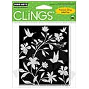 Cling - Flower Bird Garden