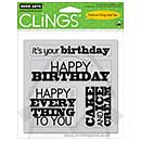SO: Cling - Birthday (4 stamps)