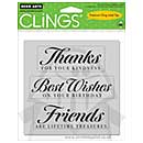 SO: Cling - Friends are Treasures (4 stamps)