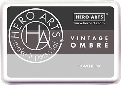 PRE: Hero Arts Ombre Ink Pad - Vintage Metallic Steel