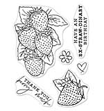 Hero Arts Clear Stamp- Hero Florals Strawberries Line Art (3x4)
