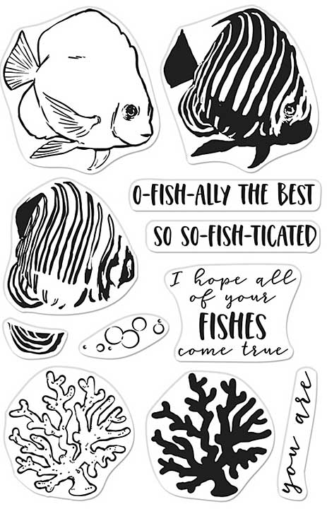 Hero Arts Color Layering Clear Stamps - Royal Angelfish (4x6)