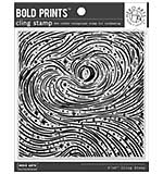 SO: Hero Arts Background Cling Stamp 6X6 - Etched Winter Swirls Bold Prints