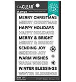 Hero Arts Clear Stamps 4X6 - Offset Holiday Messages