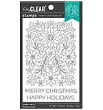 Hero Arts Clear Stamps 4X6 - Poinsettia Pattern