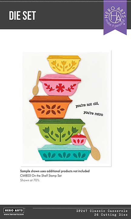 Hero Arts Retro Kitchen Die Set Classic Casserole
