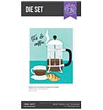 Hero Arts Whats Brewing Die Set Coffee and Croissant