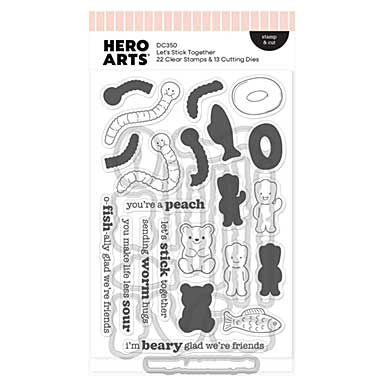 Hero Arts Let\'s Stick Together Stamp Cut by Hero Arts Carly Tee