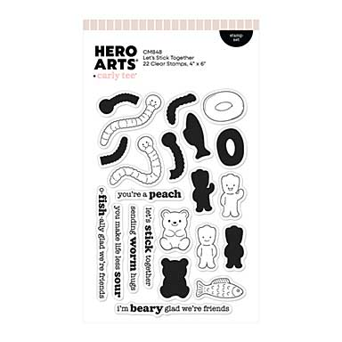 Hero Arts Let\'s Stick Together Stamp Set by Hero Arts Carly Tee
