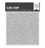 Hero Arts Spring Meadow Cling Stamp Birdsong Script