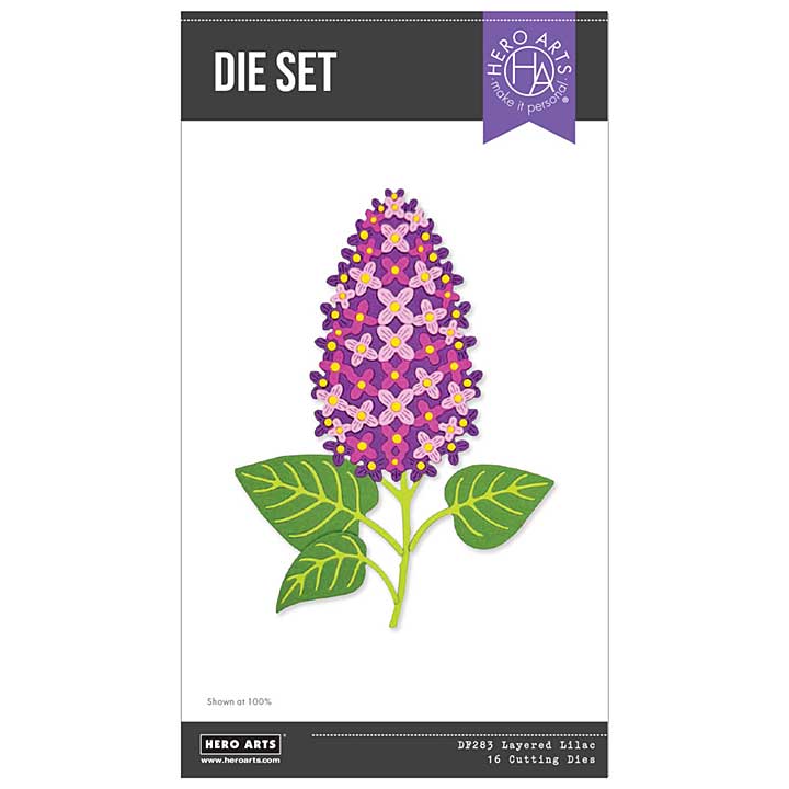 Hero Arts Spring Meadow Die Set Layered Lilac