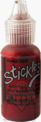 SO: Stickles Glitter Glue - Christmas Red (0.5oz bottle)