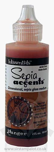 SO: Sepia Accents - Dimensional Sepia gloss medium