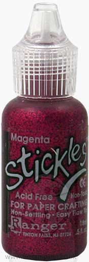 SO: Stickles Glitter Glue - Magenta (0.5oz bottle)