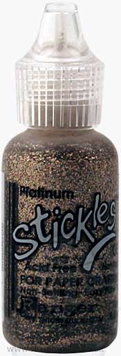 Stickles Glitter Glue - Platinum (0.5oz bottle)