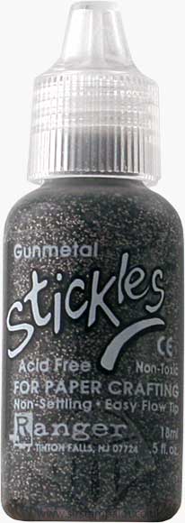 SO: Stickles Glitter Glue - Gunmetal (0.5oz bottle)
