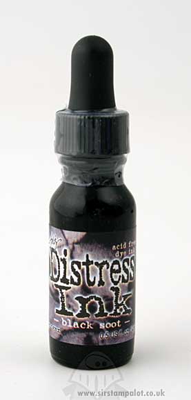 Distress Inkpad Reinker Bottle - Black Soot