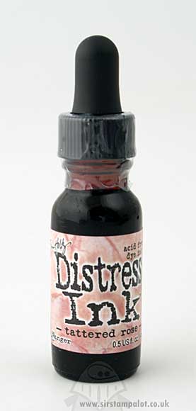 Distress Inkpad Reinker Bottle - Tattered Rose