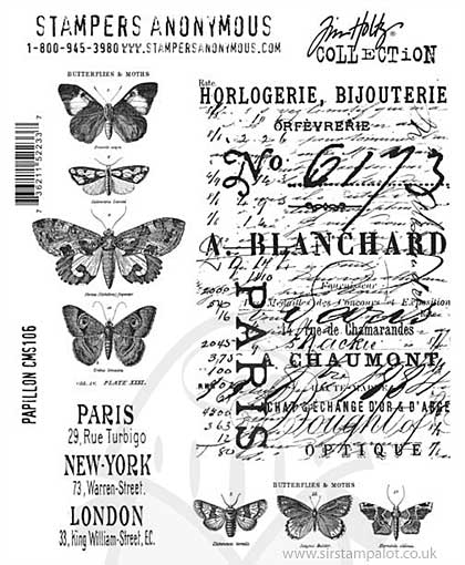 SO: Tim Holtz EZ Mount Stamp Set - Papillons