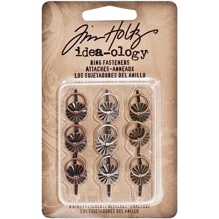 SO: Tim Holtz - Idea-ology - Ring Fasteners (9pk)