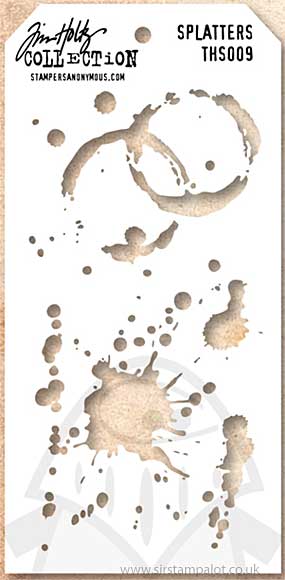 SO: Tim Holtz Layering Stencil - Splatters