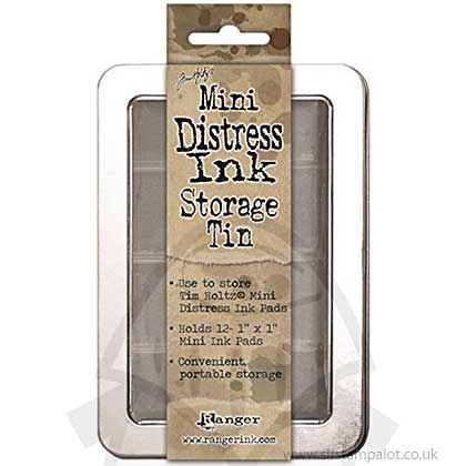 Tim Holtz Mini Distress Ink Pad Storage Tin (holds 12)