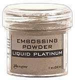 Embossing Powder .63oz Jar - Liquid Platinum