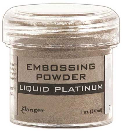 Embossing Powder .63oz Jar - Liquid Platinum