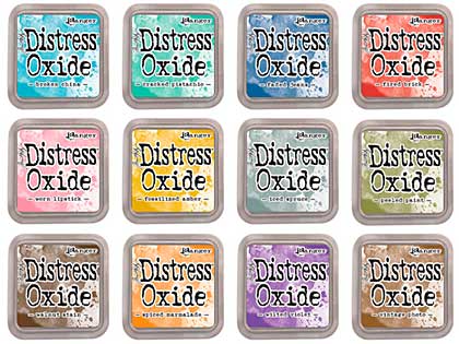 Tim Holtz Distress Oxides  Fullsize Inkpad Set #1 (12 Colours) [OX1702]