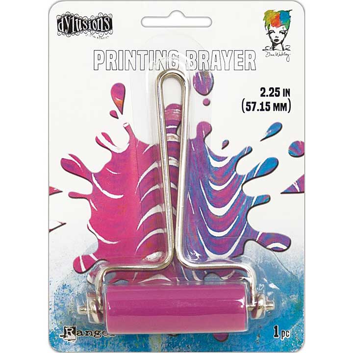 SO: Dylusions Ranger Gel Press Plate Printing Brayer -Small (2.25)