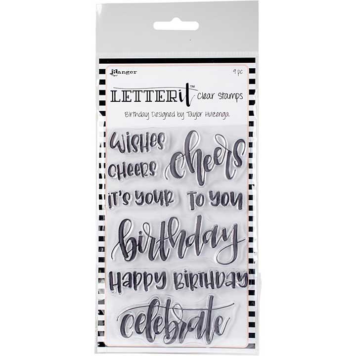 SO: Ranger Letter It Clear Stamp Set - Birthday Words