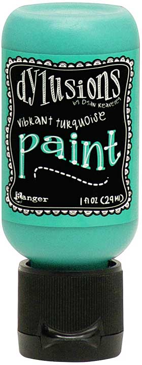 SO: Dylusions Acrylic Paint - Vibrant Turquoise (1oz)