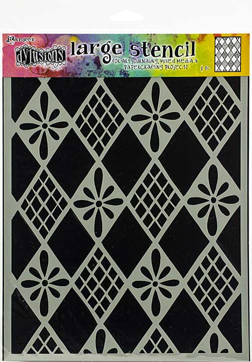 SO: Dyan Reaveley\'s Dylusions Stencils 9x12 - Diamonds Are Forever