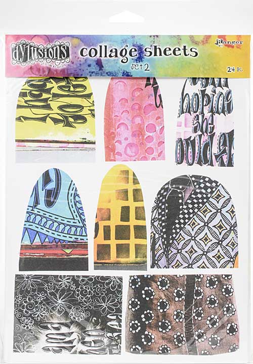 Dyan Reaveleys Dylusions Collage Sheets 8.5X11 24pk - Set 2