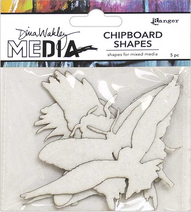 Dina Wakley Media Chipboard Shapes - Flying
