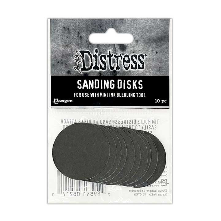 Tim Holtz Distress Sanding Disks for Ink Blending Tool IBT Discs (10 Pieces)