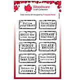 Woodware Clear Singles Distressed Labels 4 in x 6 in Stamp
