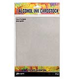 Ranger Tim Holtz Alcohol Ink Cardstock Silver Sparkle (10pcs) (TAC65500)