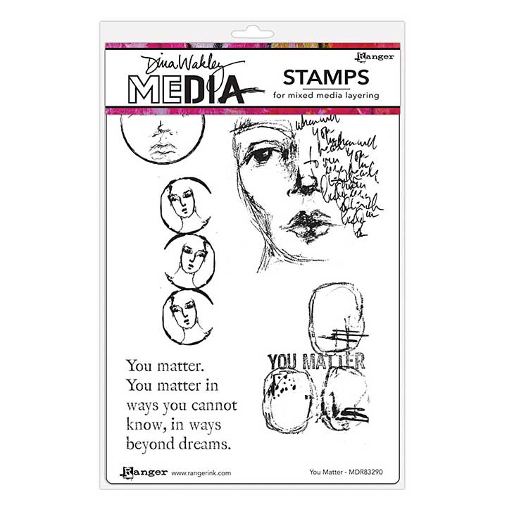 Ranger Dina Wakley MEdia Cling Stamps You Matter (MDR83290)