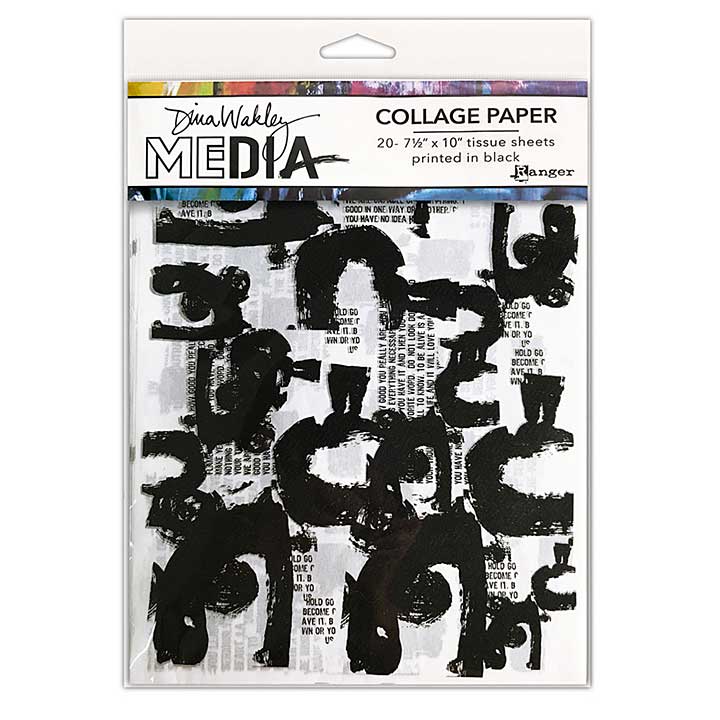 Ranger Dina Wakley MEdia Collage Tissue Painted Marks (2x10pcs)