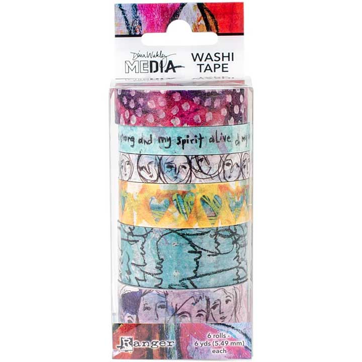 Ranger Dina Wakley MEdia Washi Tape 1 6x6yd