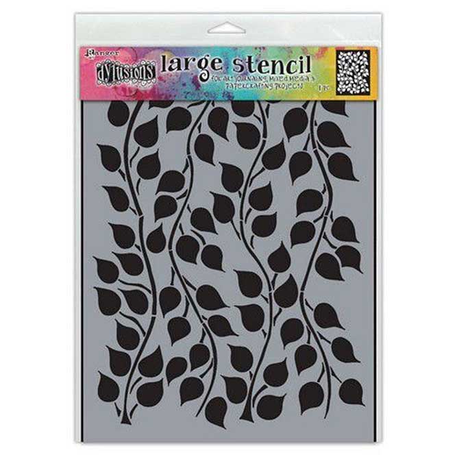 Ranger Dyan Reaveley Dylusions Stencil L Leaf it Out