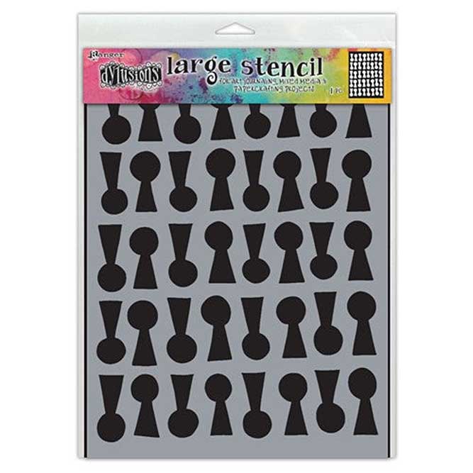 Ranger Dyan Reaveley Dylusions Stencil L Lock n Roll