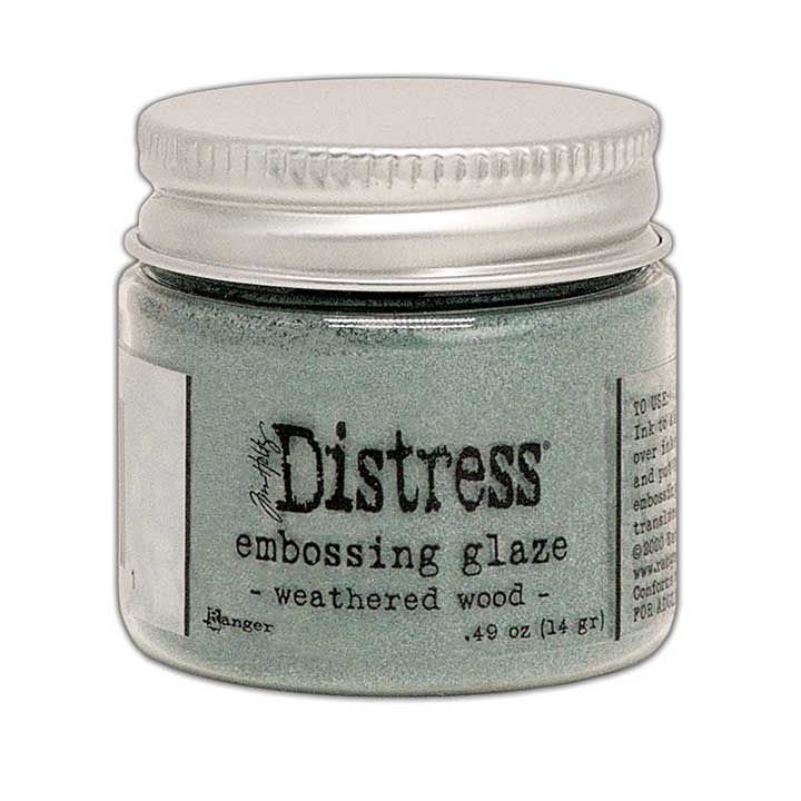 Ranger Tim Holtz Distress Embossing Glaze Weathered Wood 1 oz