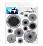 Ranger Simon Hurley create. Cling Mount Rubber Stamps Bursts