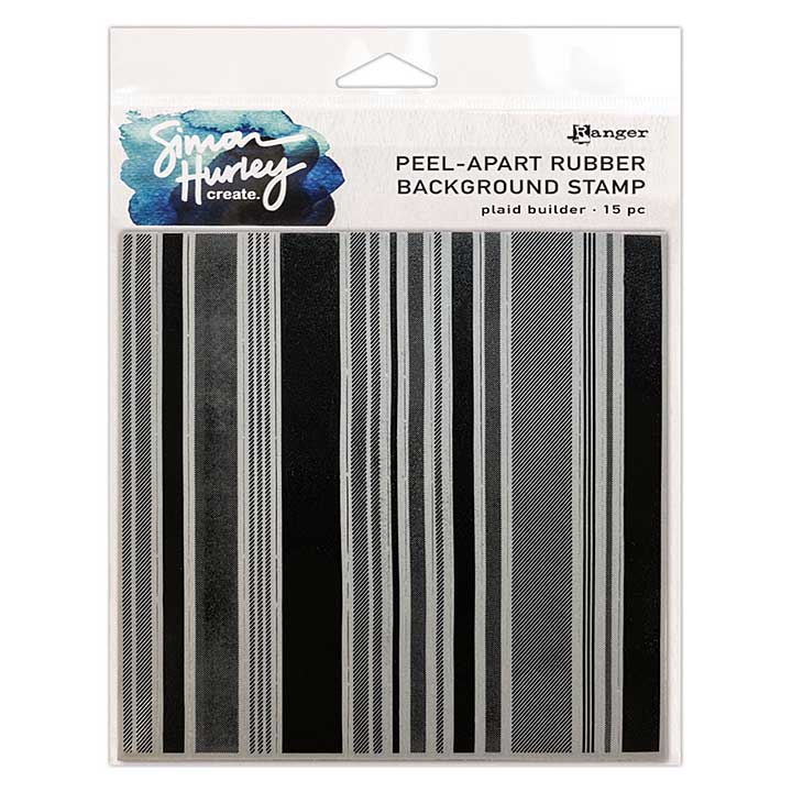 SO: Ranger Simon Hurley create. Background Stamp 6x6 Inch Plaid Builder